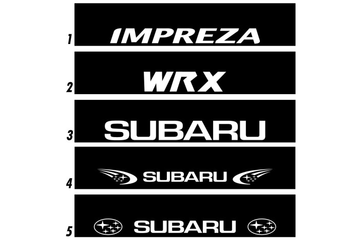 Bandeau de pare-brise - Bande Pare soleil SUBARU