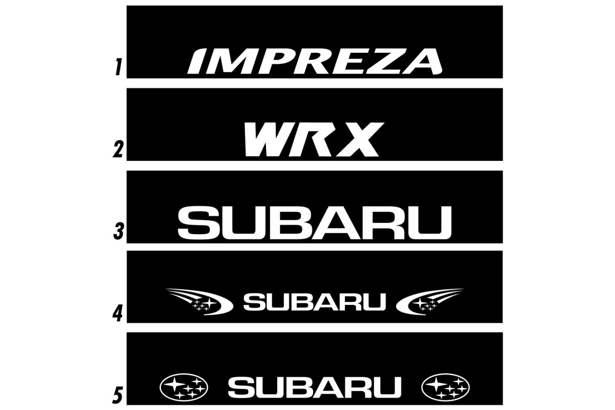 Bandeau de pare-brise - Bande Pare soleil SUBARU