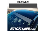 Bande pare Soleil - Bandeau pare brise Standard droit - stick line couleur uni