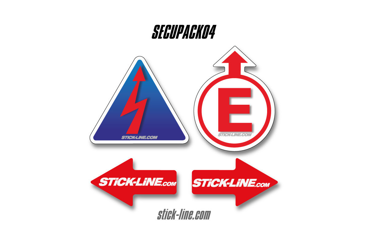 Pack Stickers Obligatoires FFSA 04 – Pack Sécurité Stick Line