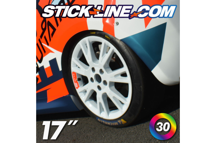 Stickers jante Speedline Clio 3 Cup  RS Renault Sport 17"