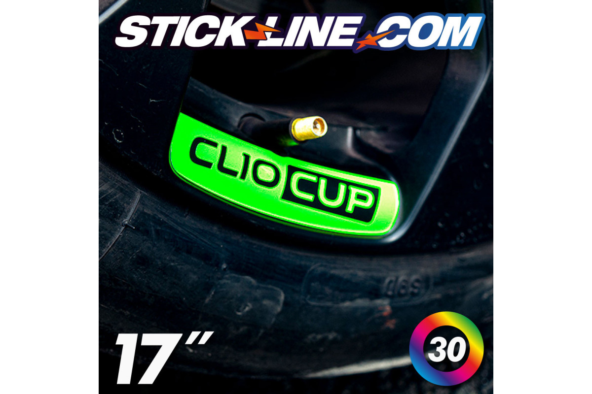 Stickers jante Speedline Clio 3 Cup  RS Renault Sport 17"