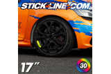 Stickers jante Speedline Clio 4 Cup  RS Renault Sport 17"