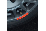 Pack 4 Stickers jantes Speedline type 2118 Renault clio 15"