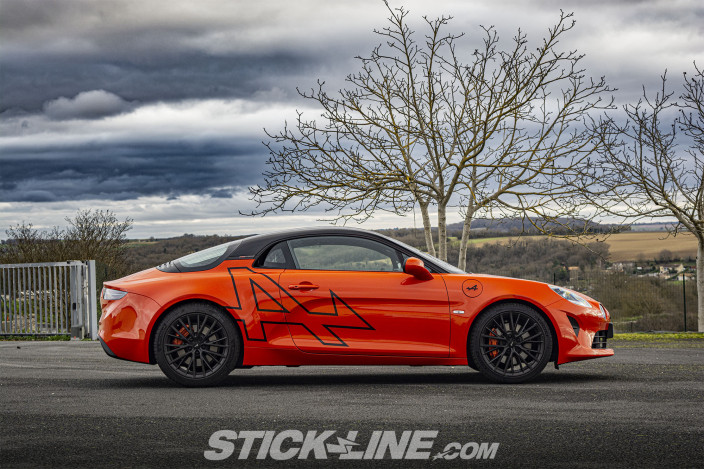 Stickers Alpine A110 – Pack 2 Stickers Latéraux Racing | Stickline