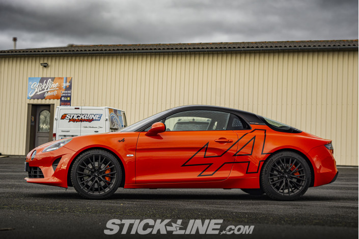 Stickers Alpine A110 – Pack 2 Stickers Latéraux Racing | Stickline