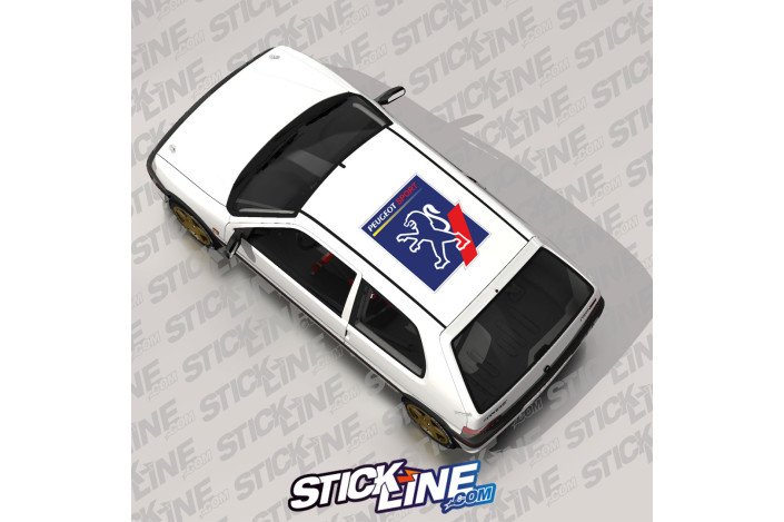 Stickers Peugeot Sport 1990 – Toit ou Capot | Stickline Adhésifs