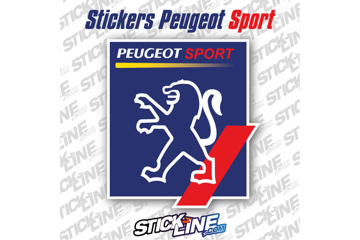 Stickers Peugeot Sport 1990 – Toit ou Capot | Stickline Adhésifs