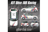 Kit Déco Rallye Peugeot 106 Racing - Griffe Peugeot Sport | StickLine