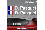Kit nom “9” type Championnat de france | STICKLINE