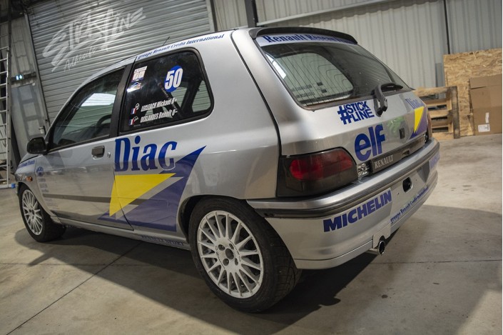 Kit déco Renault Clio 1 DIAC – Rallye Groupe N | Stick Line