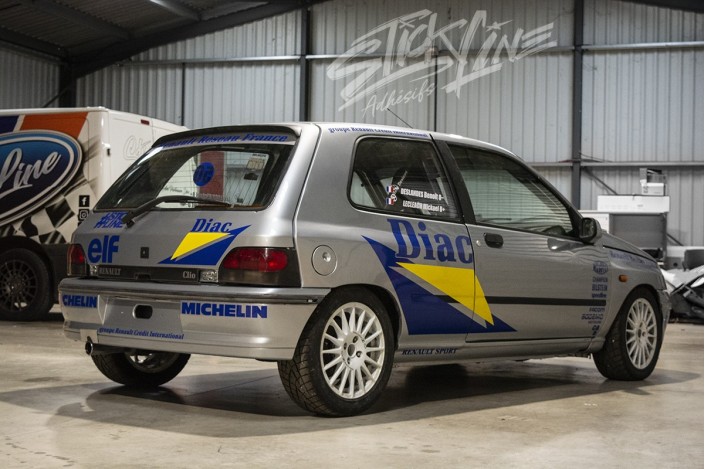 Kit déco Renault Clio 1 DIAC – Rallye Groupe N | Stick Line