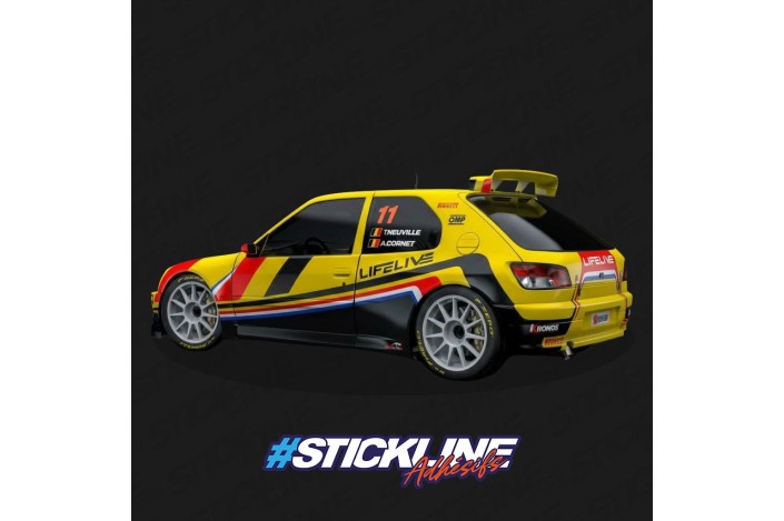 Kit Déco Peugeot 306 Kit Car Style Neuville | Stickline