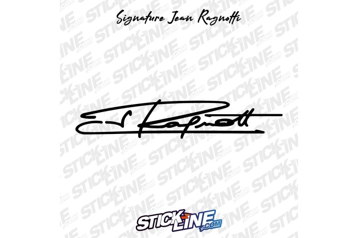 Sticker Signature Jean Ragnotti Officiel | Stickline
