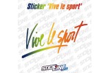 Sticker Renault Vive le Sport Arc-en-ciel | Stickline