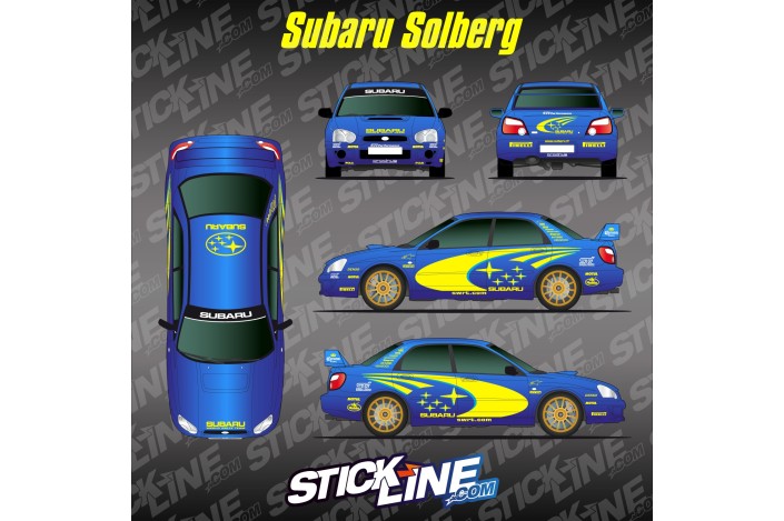Kit déco Replica Subaru WRC Solberg | Stickers Subaru Impreza Rallye