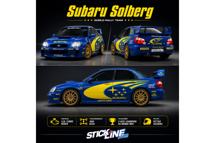 Kit déco Replica Subaru WRC Solberg | Stickers Subaru Impreza Rallye