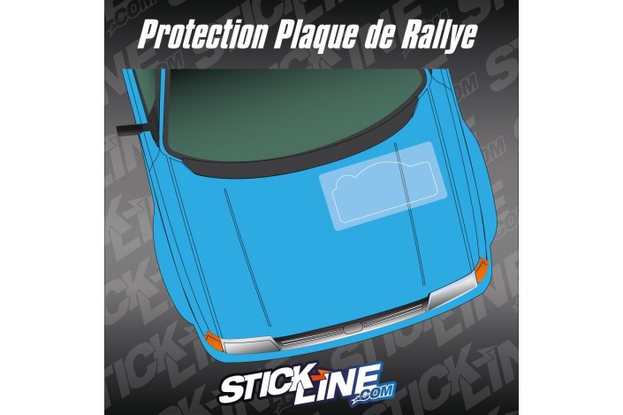Protection transparente plaque de rallye | Protection peinture et stickers
