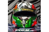 Sticker visière 100 % personnalisé | Casque rallye, karting et circuit