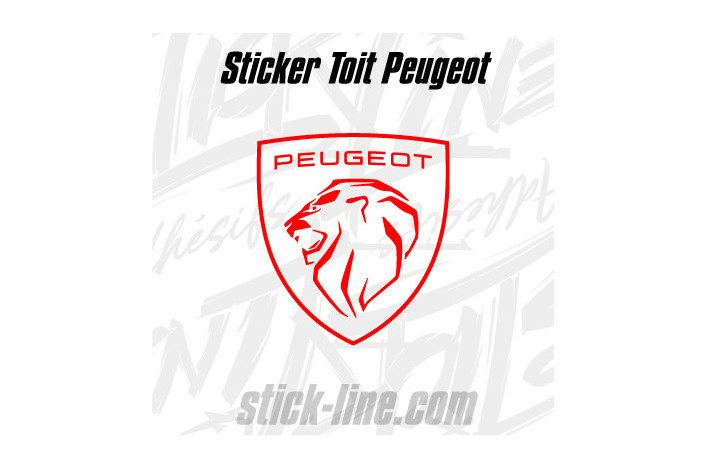Stickers Toit Peugeot Sport 67x74cm – Stickline Adhésifs