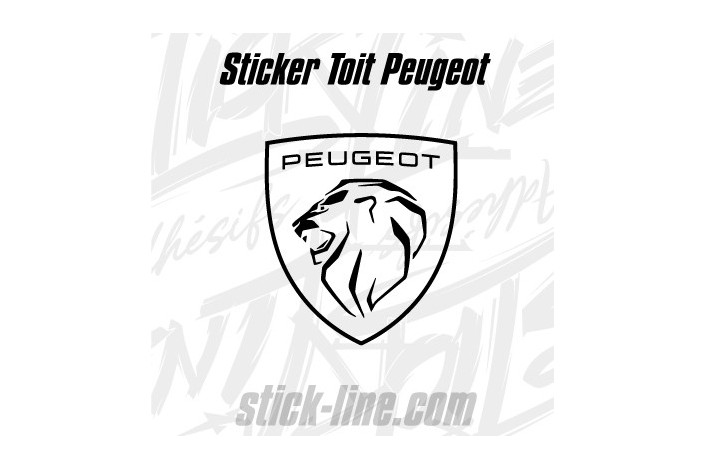 Sticker Toit Peugeot Sport 67x74cm – Stickline Adhésifs