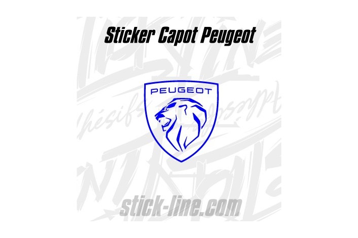 Stickers Toit Peugeot Sport 52x57cm Noir – Stickline Adhésifs