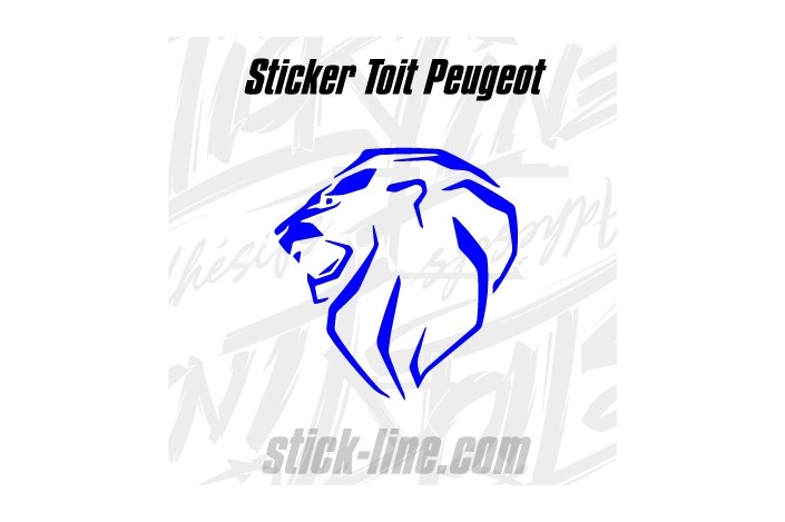 Sticker Toit Peugeot Sport 76x80cm – Stickline Adhésifs