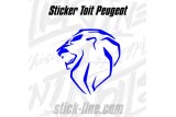 Sticker Toit Peugeot Sport 76x80cm – Stickline Adhésifs