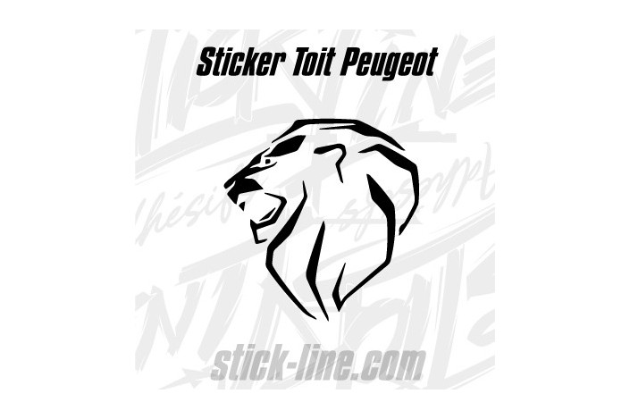 Sticker Toit Peugeot Sport 76x80cm – Stickline Adhésifs