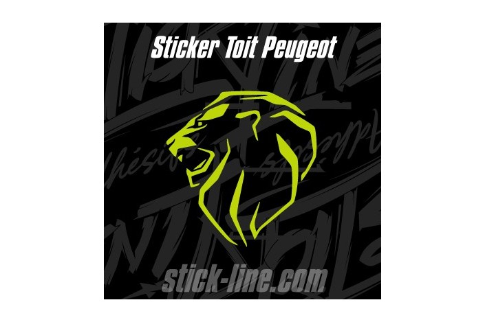 Sticker Toit Peugeot Sport 76x80cm – Stickline Adhésifs
