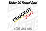 Sticker Toit Peugeot Sport 34x98cm – Stickline Adhésifs