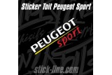 Sticker Toit Peugeot Sport 34x98cm – Stickline Adhésifs
