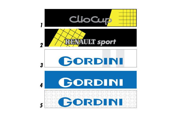Bandeau de pare-brise Renault Clio Cup & Gordini - Stick Line