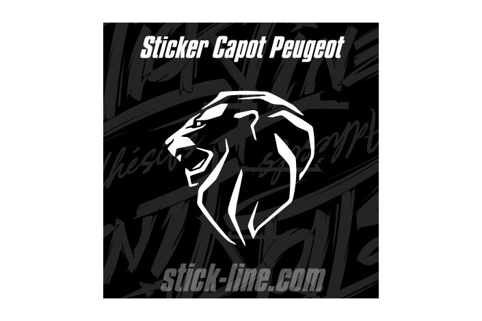 Sticker Toit Peugeot Sport 52x57cm – Stickline Adhésifs