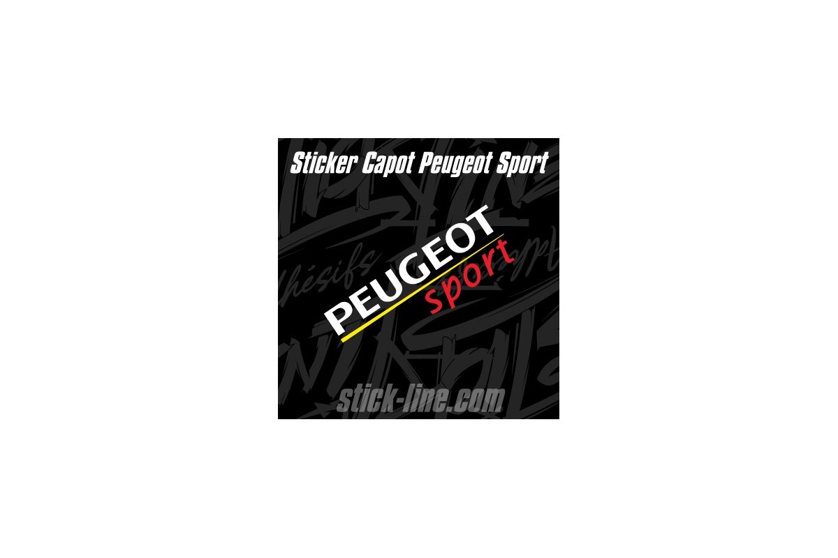 Sticker Toit Peugeot Sport 28x81cm – Stickline Adhésifs