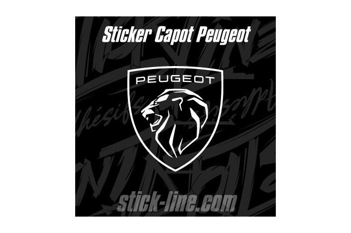 Sticker Toit Peugeot Sport 52x57cm Noir – Stickline Adhésifs