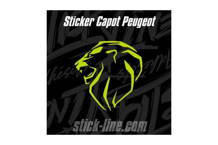 Sticker Toit Peugeot Sport 52x57cm – Stickline Adhésifs
