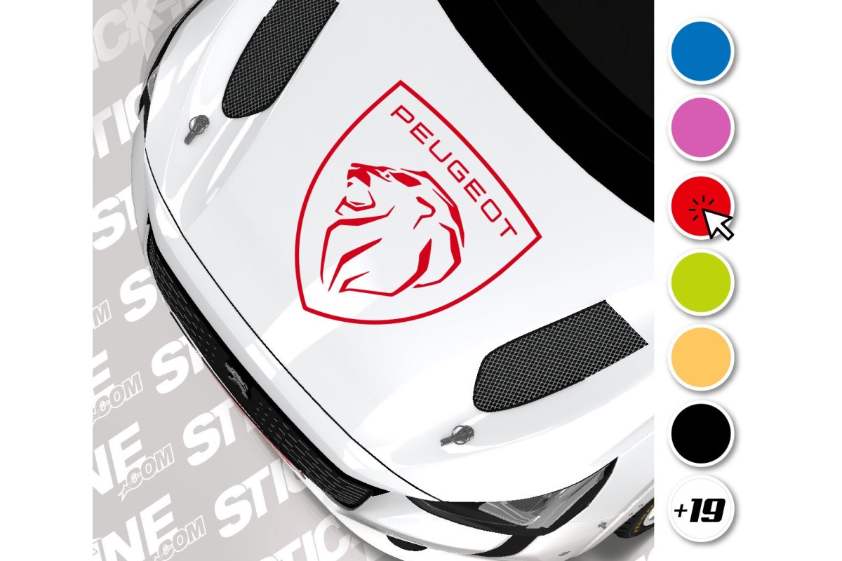 Sticker Toit Peugeot Sport 52x57cm Noir – Stickline Adhésifs