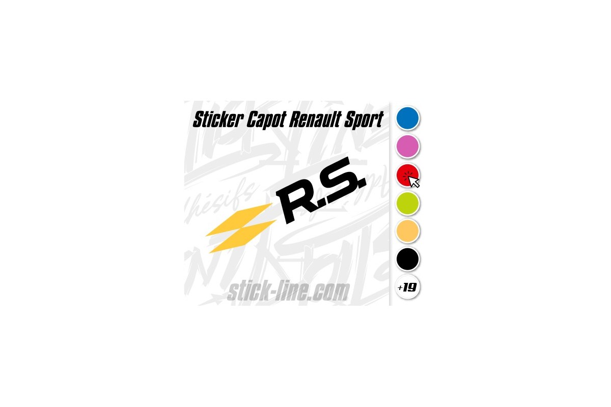 Sticker Capot Peugeot Sport 15x80 cm | Stickline Adhésifs