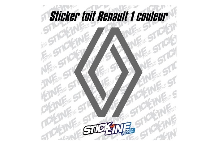 Sticker Toit Renault 1 couleur 62x85 cm – Stickline Adhésifs