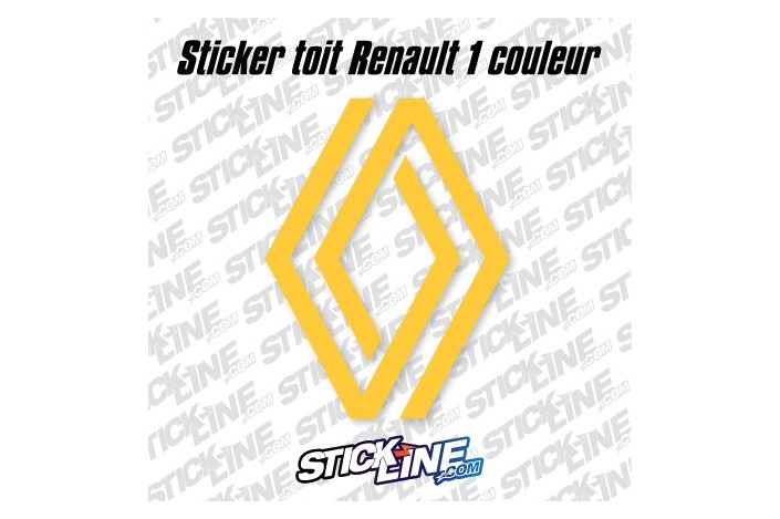 Sticker Toit Renault 1 couleur 62x85 cm – Stickline Adhésifs