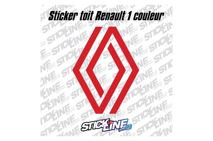 Sticker Toit Renault 1 couleur 62x85 cm – Stickline Adhésifs
