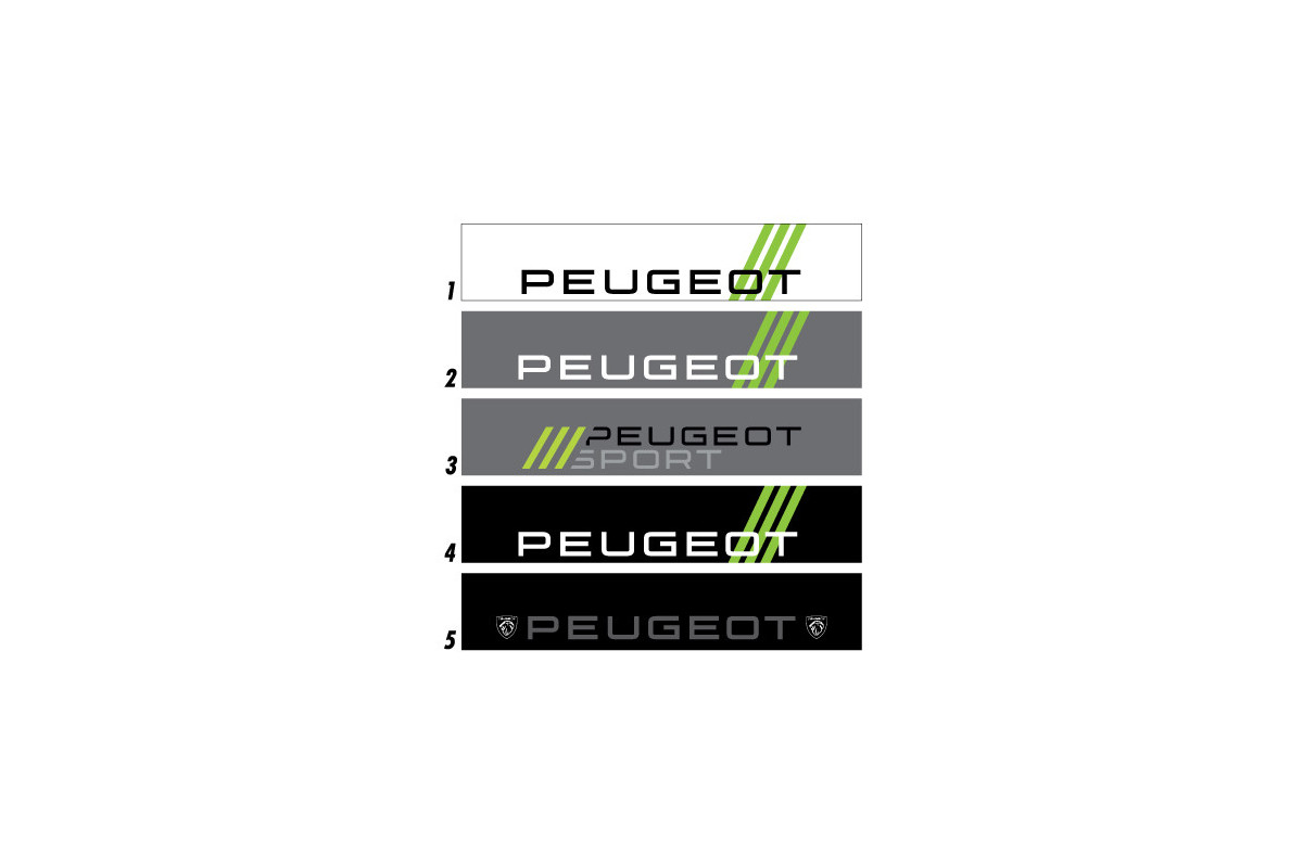 Bandeau de pare-brise Peugeot 908 – 24H du Mans - Stick Line