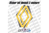 Sticker Toit Renault 2 couleurs 62x85cm – Stickline Adhésifs