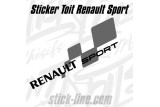 Sticker Toit Renault Sport  2 - 37x120cm | Stickline Adhésifs