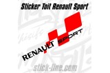 Sticker Toit Renault Sport  2 - 37x120cm | Stickline Adhésifs