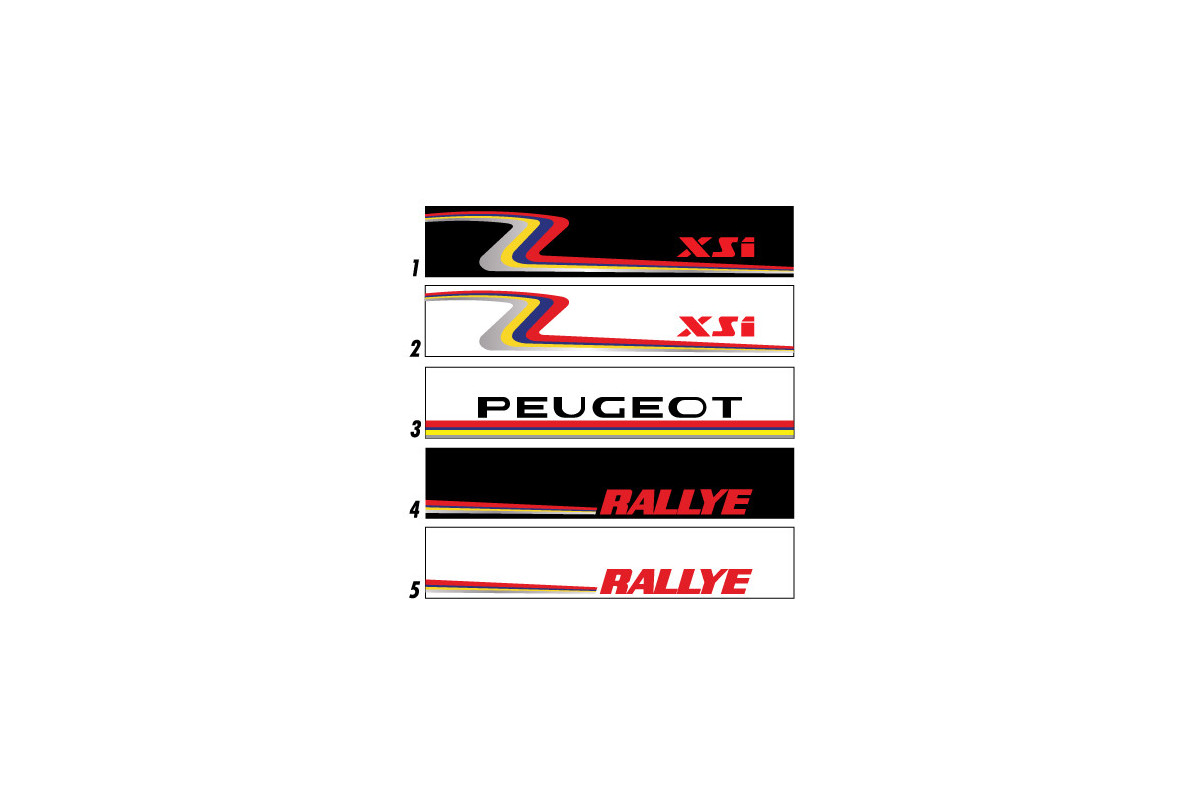 Bandeau de pare-brise Peugeot XSI & Rallye - Stick Line