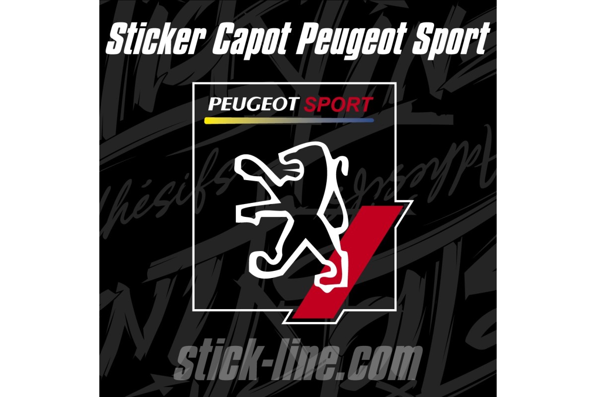 Sticker Toit Peugeot Sport 62x68cm – Stickline Adhésifs