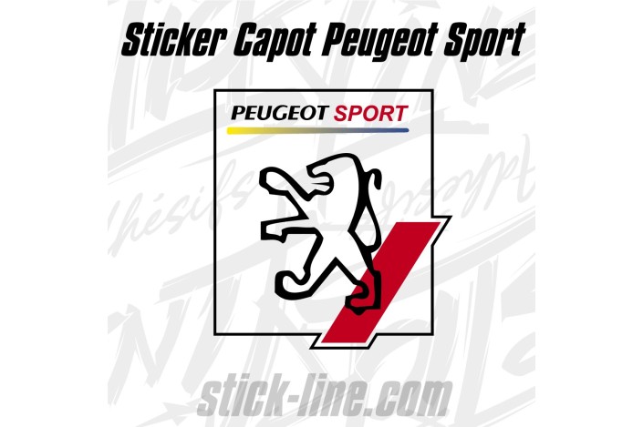 Sticker Toit Peugeot Sport 62x68cm – Stickline Adhésifs