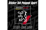 Sticker Toit Peugeot Sport 82x75cm Noir – Stickline Adhésifs